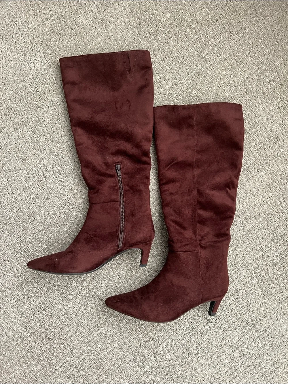 Women's Universal Thread Tall Chocolate Faux Suede Boots